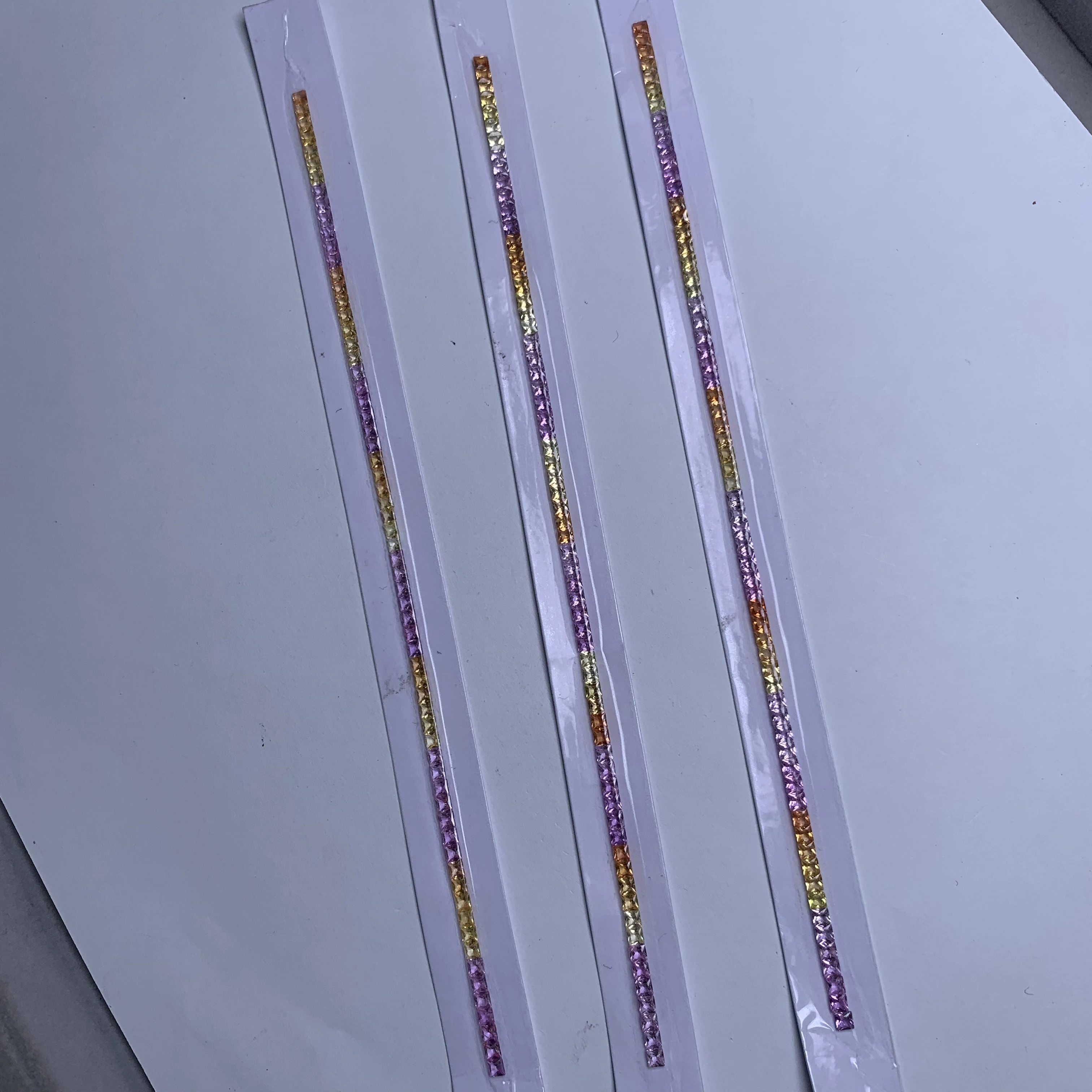 

Натуральные радужные цветные сапфиры Pirmiana, принцесса 2,5x2,5, незакрепленные драгоценные камни для изготовления колец