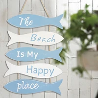 the beach is my happy place themed wall decor nautical flip flop wall sign vintage hanging ornament for home bathroom decor