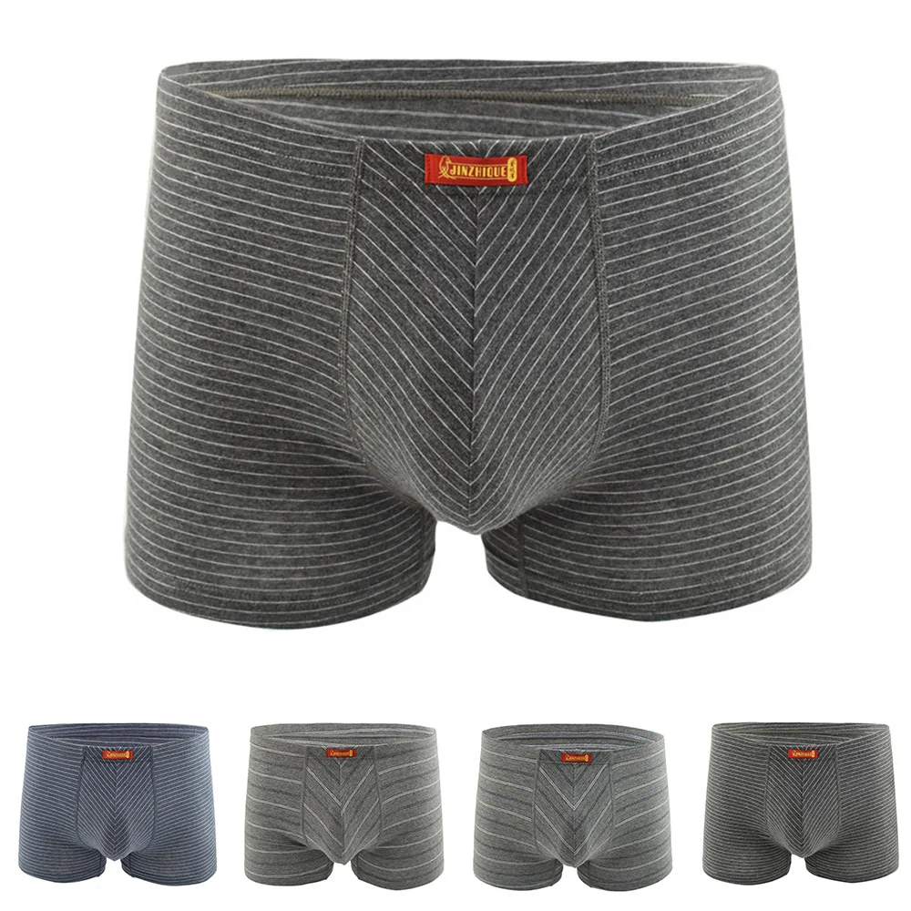 

Men Soft Breathable Boxer Shorts Jockstrap Underwear U Convex Pouch Briefs comfortable Cotton Soft Large Size Male Underpants