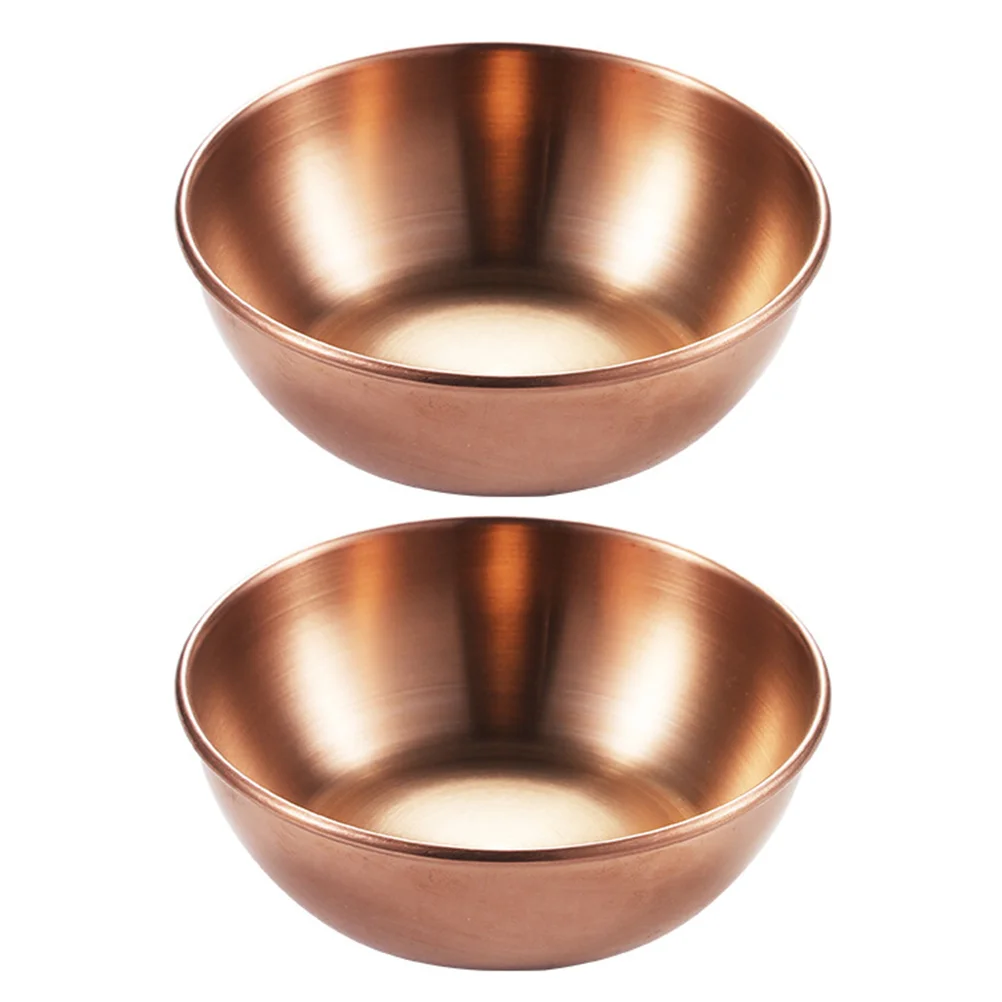 

Dish Seasoning Sauce Appetizerdishes Tray Plates Bowl Dipping Kitchen Flavor Mini Steel Stainlessdecorative Organizer Small