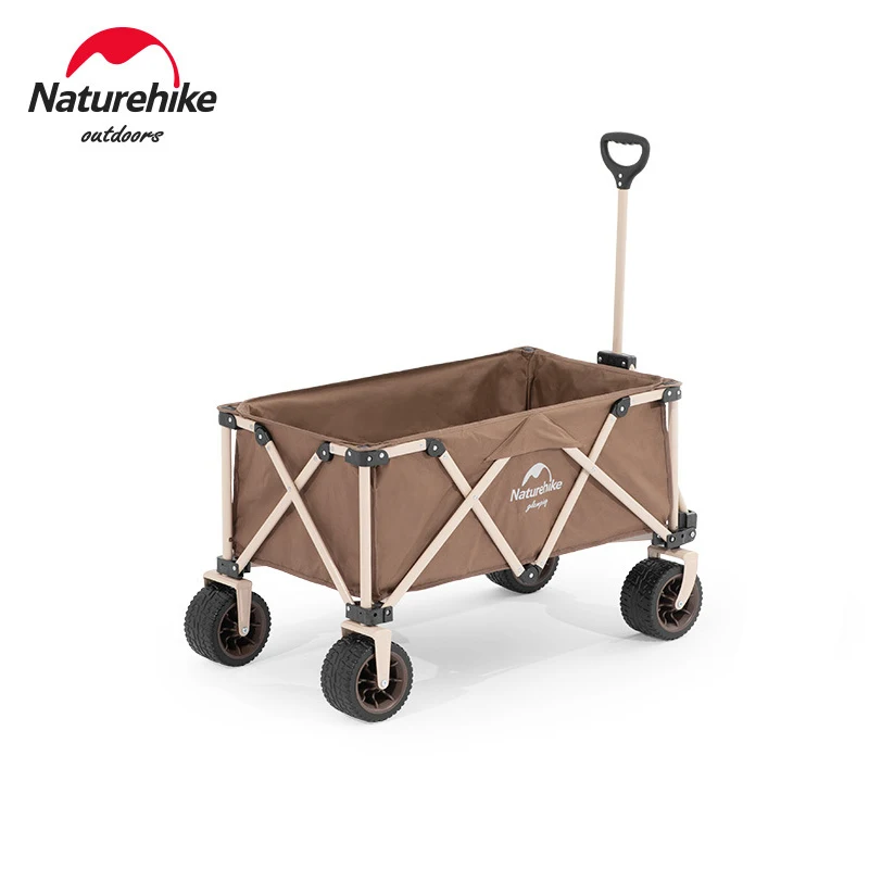 

Naturehike Detachable Folding Four-Way Wide Wheel Trolley Outdoor Campground Car Picnic pull cart NH20PJ009