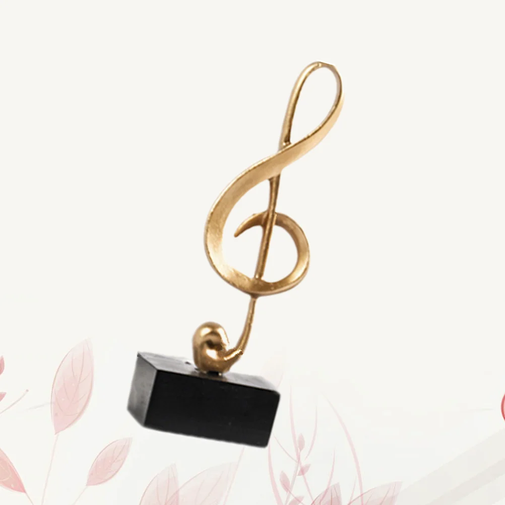 

Notemusical Resin Sculpture Christmas Ornament Statue Ornamentscharm Instrument Desktop Golden Table Figurines Sculptures
