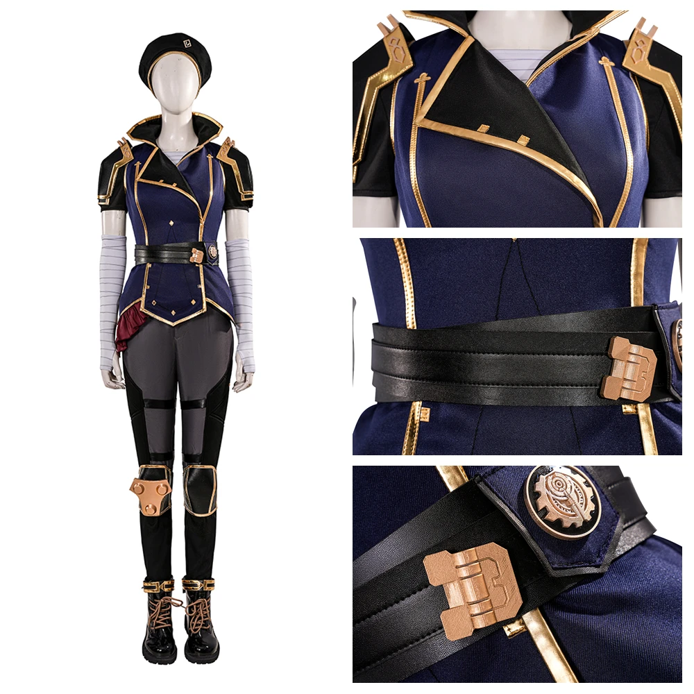 Индивидуальные костюмы для косплея в стиле аниме Arcane Season 2 игра LOL The Piltover Enforcer топ