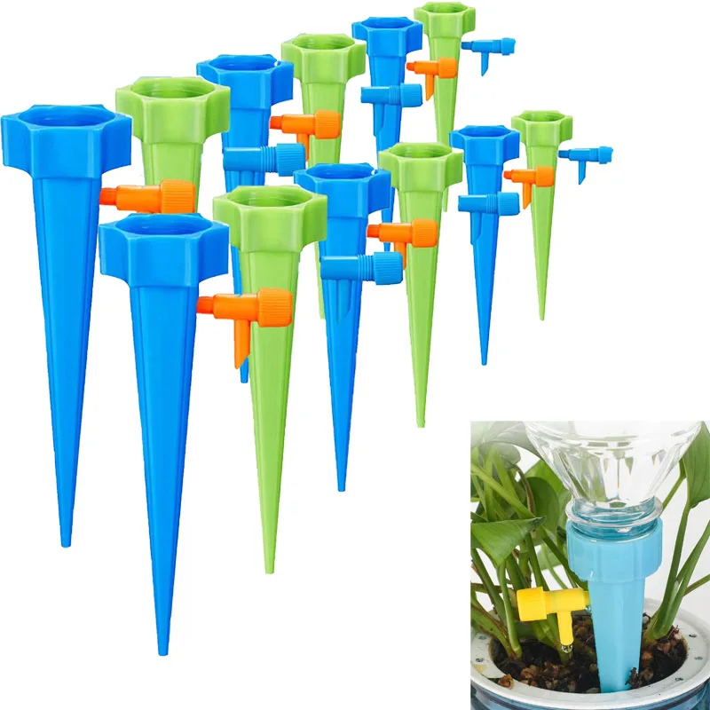 

Adjustable Self Watering Spikes Automatic Drip Irrigation System Watering Devices for Plants Flower Auto Water Dripper Device
