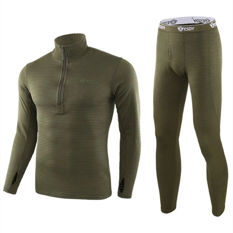 

2021 New Winter Top Quality New Thermal Underwear Sets Men Compression Fleece Sweat Quick Drying Thermo Underwear Male Clothing