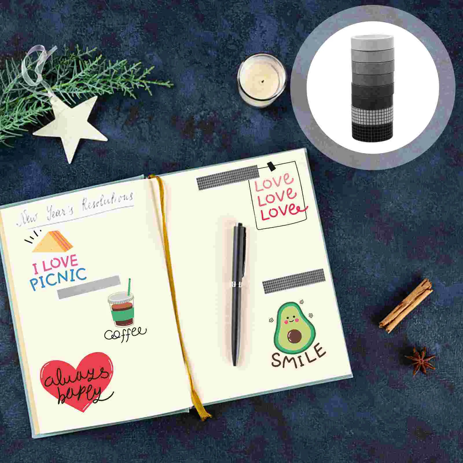 

Tape Washi Decorative Gift Tapes Diy Scrapbook Wrapping Box Thin Craft Paper