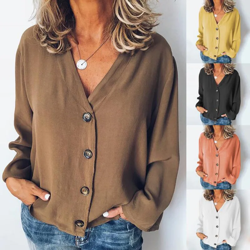 

2022 spring and summer new cardigan long sleeve chiffon shirt shirt women's clothing