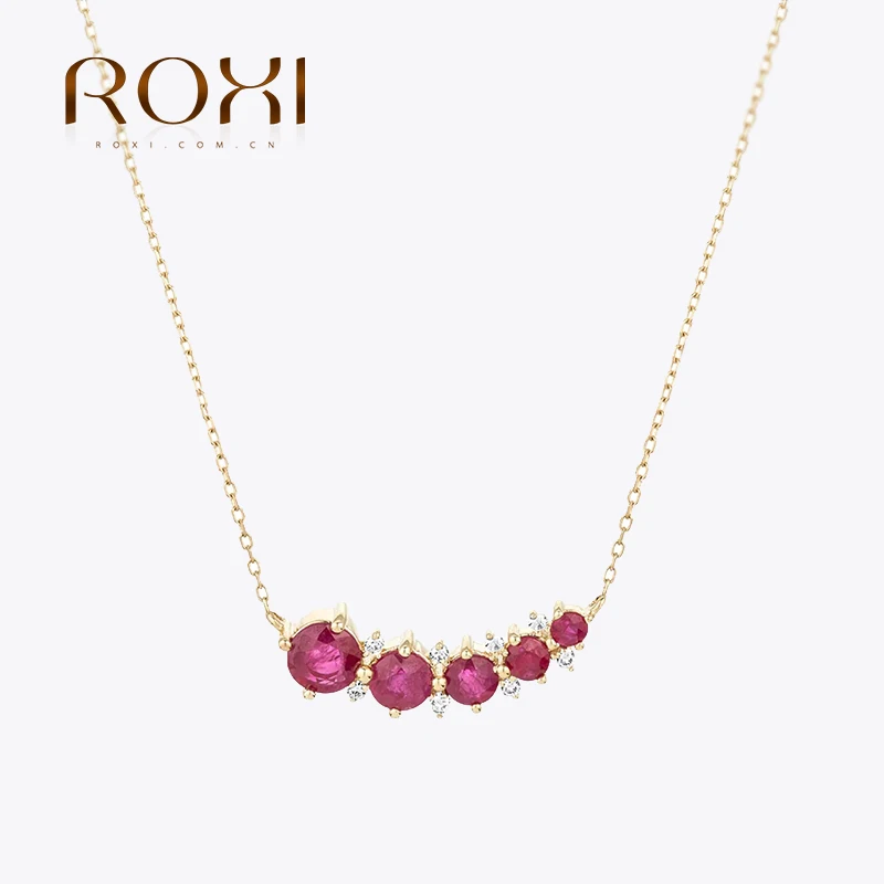 

Цепочка с подвеской из серебра 925 пробы с красным Цирконом