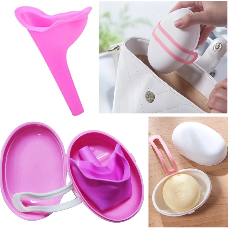

Woman Standing Urinals Female Urinal Portable Wee Pee Stand Reusable Urinoir Femme Girl Urinating Outdoor Pee Portable set
