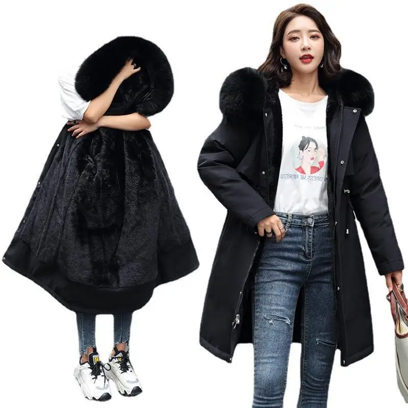 cotton jacket winter down cotton jacket women's mid-length thick