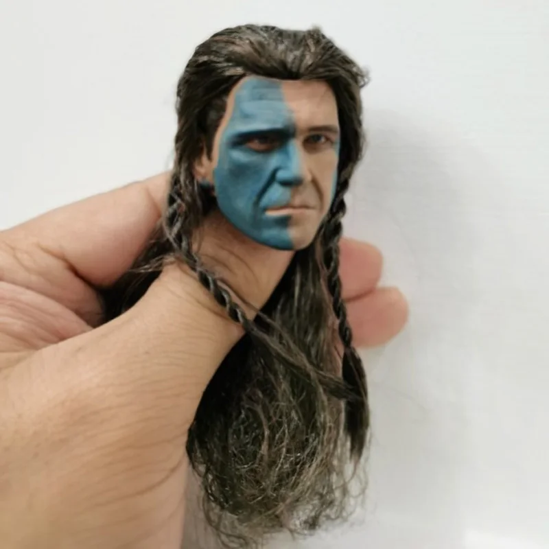 

Масштаб 1/6, мел, колонна, Gerard Gibson, голова с волосами, Braveheart, шотландская голова общего назначения, игрушка-модель