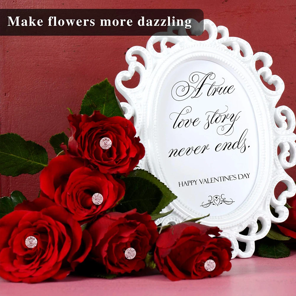 2 дюйма 100 шт./коркорт. булавки для букета бриллиантовые с цветочным рисунком