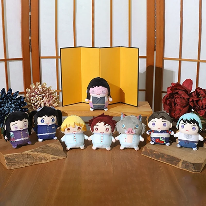 

9CM Genuine MOVIC Stuffed Toys Anime Demon Slayer Vol.4 Zenitsu Tanjirou Inosuke Yushirou Cartoon Plush Doll Collectible Gifts