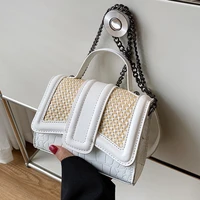 2022 new textured one shoulder messenger bag fashion luxury casual simple high quality small square bag handbag female summer
