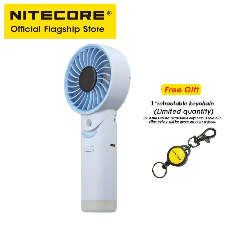 

NITECORE izzcool 30, складной вентилятор для кондиционера, EDC, портативный портативный вентилятор для кемпинга, USB-C, перезаряжаемый охлаждающий спрей, охладитель тумана