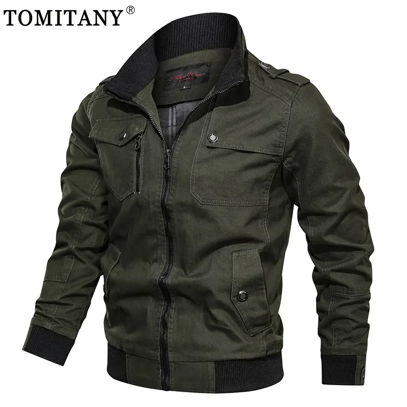 

Мужская ветровка в стиле милитари, хлопковая тактическая куртка-карго, куртка-бомбер, весна-осень 2021