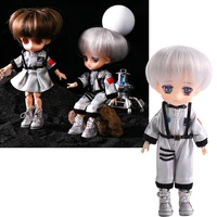 ob11 clothes baby astronaut suit decorative accessories fashion laser fabric kawaii wear molly gsc 112 bjd doll anime kids toys