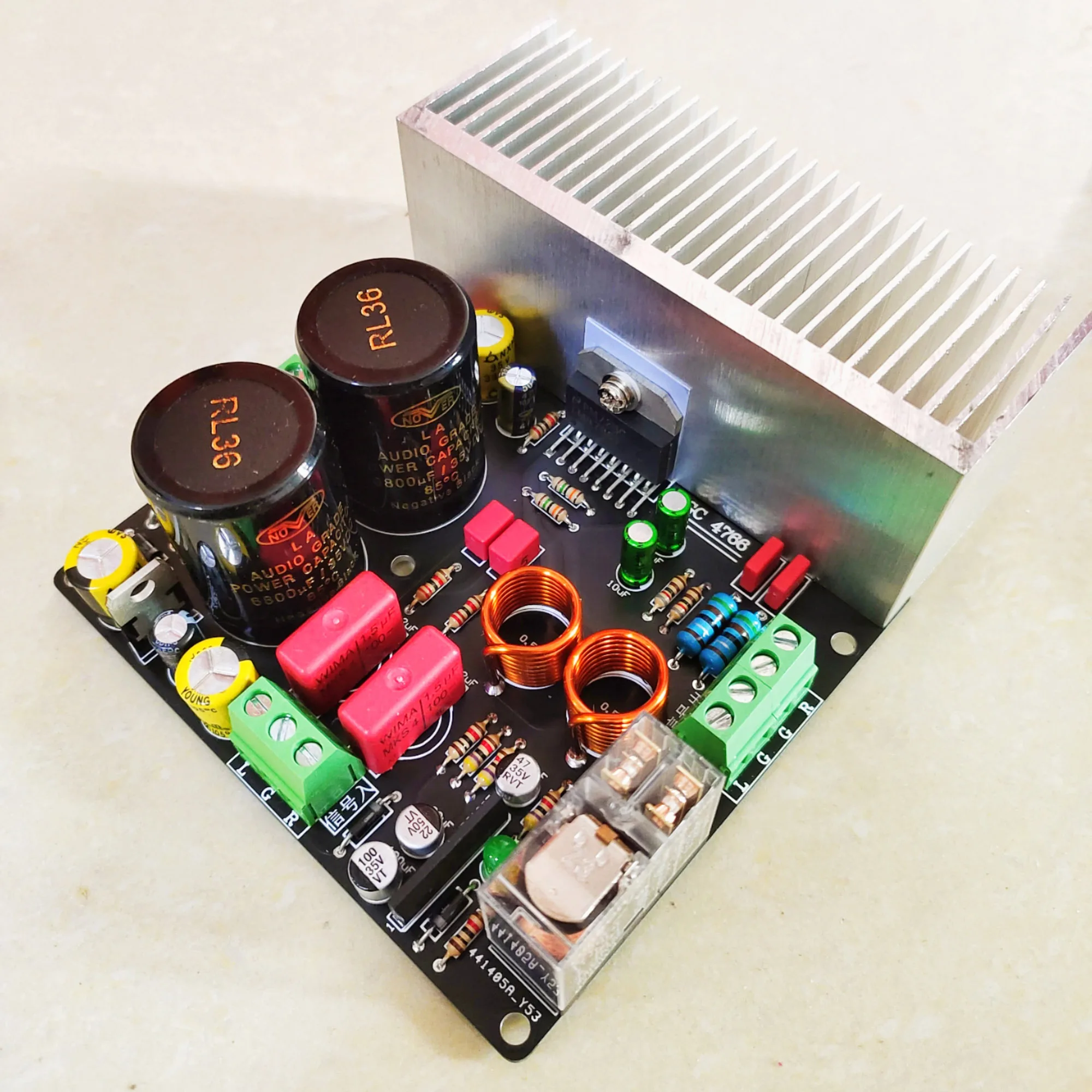 

LM4766 power amplifier board finished product GC4766 fever resistant listening dual channel HIFI sound kit is excellent