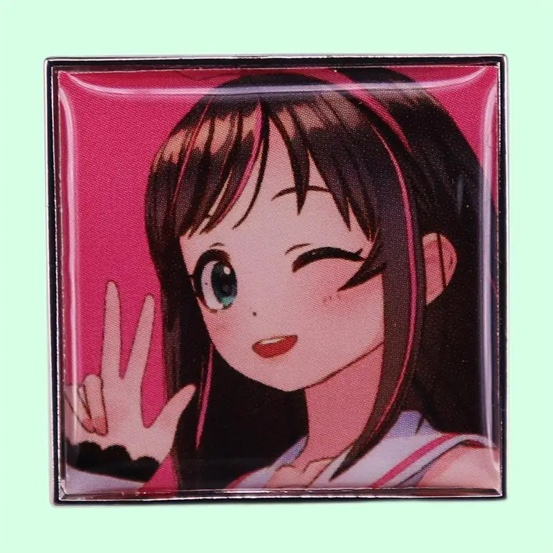 

Anime Cute Anime Girl Brooch Game Metal Badge Bag Accessories Enamel Pin Wrap Clothing Lapel Exquisite Badge Fashion Jewelry
