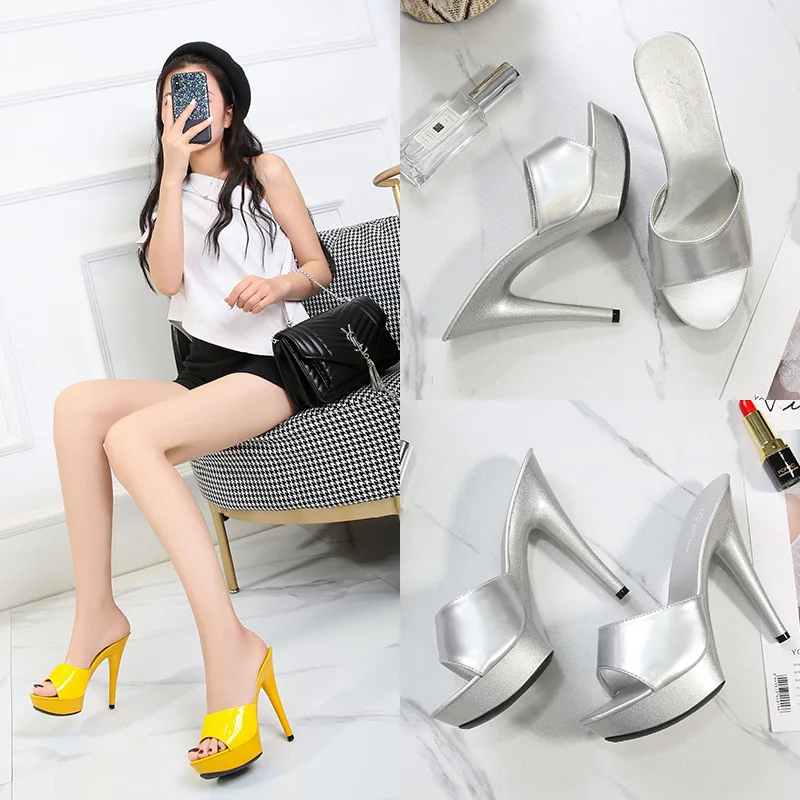 High Heels Sexy Women Sandals Summer Fashion Shoes High Heels Wedding Shoes Bride Thin Heels Pumps Ladies Platform Heels Shoes