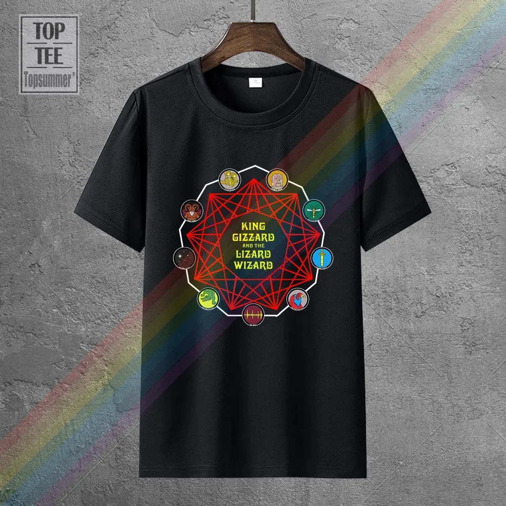 

Женская футболка в готическом стиле King Gizzard and The ящерица Wizard, футболка в стиле эмо, панк, рок, хиппи, кавайная туника