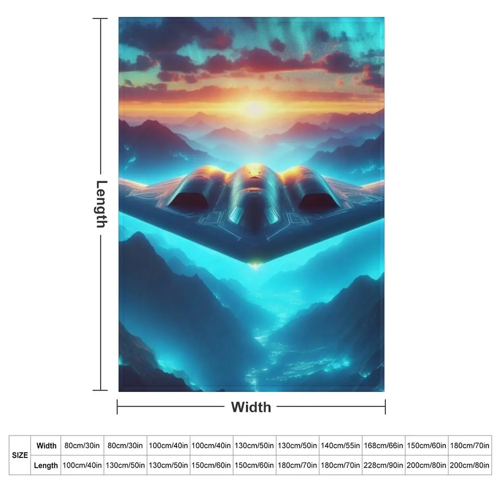Одеяло Northrop B-2 Spirit Одеяла для пикника детских одеял