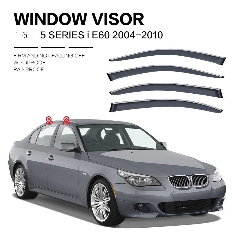 Дефлекторы окон/противотуманки ветров для BMW 5 серии 520i 2003-2022 E60 F10 G30