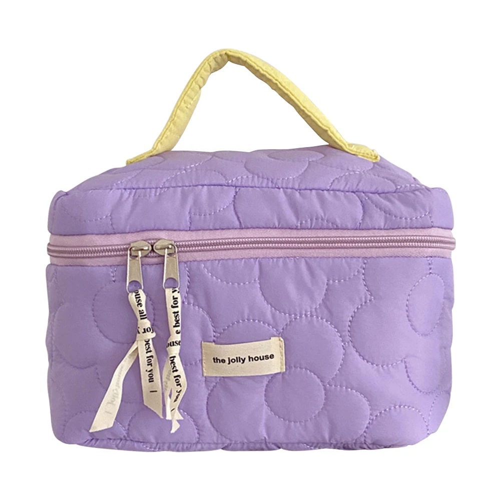 

Женская косметичка, вместительный Органайзер, сумка-клатч, портативная многофункциональная Повседневная модная стеганая сумка для выходн...