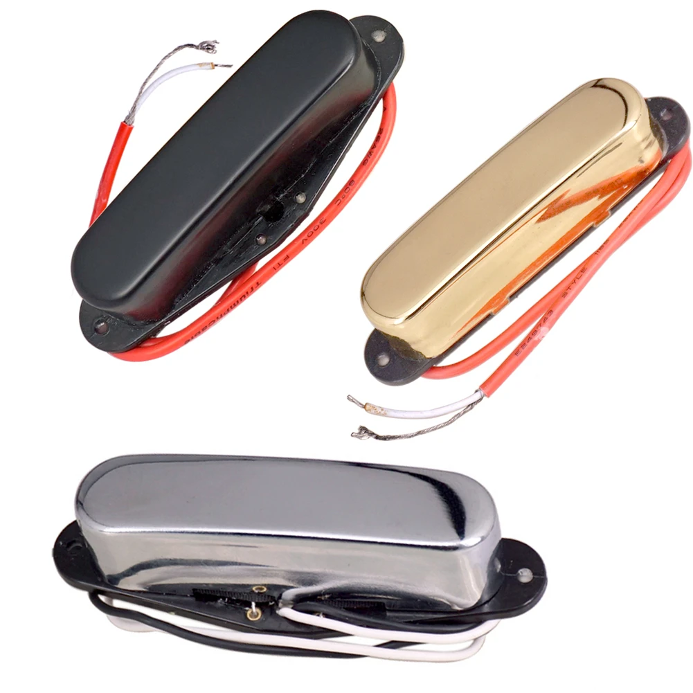 

Металлический + АБС хромированный Золотой однокатушечный Пикап для гитары Tele, запчасти для электрогитар, аксессуары для замены