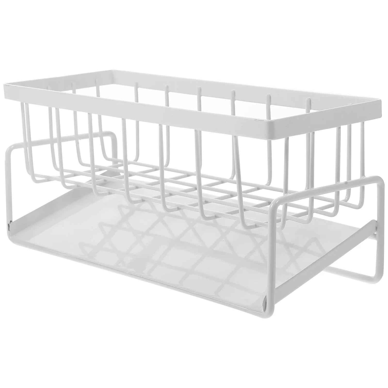 

Kickstand Kitchen Sponge Holder Hanger Sink Dish Cloth for Drain Shelf Carbon Steel Rack Draining