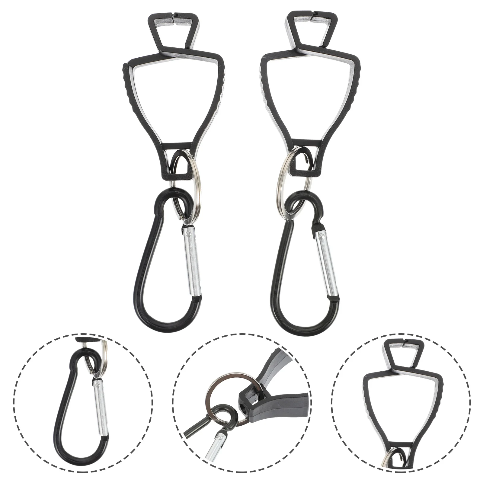 

2pcs Glove Clips Durable Chic Simple Glove Belt Clip Work Glove Clips Glove Holder Clip Construction Glove Clips
