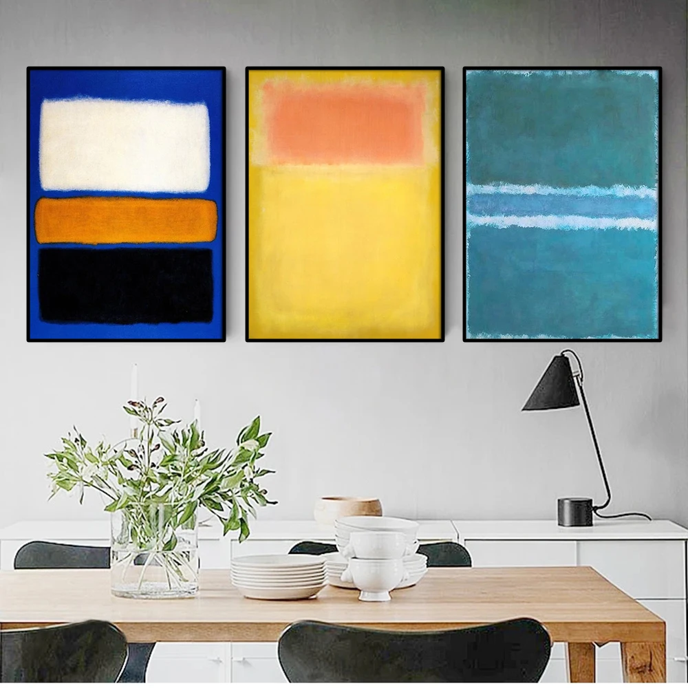 

Famous Colorful Posters and Prints Abstract Minimalist Canvas Painting Home Decor Wall Art Hanging Pictures for Room Decor Mural