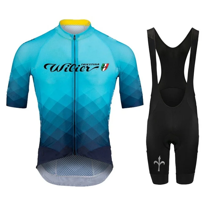 2022 New  Wilier Cycling Jersey Set Men Bib Shorts Set Colombia Bicycle Team Racing Clothes MTB Uniform road Bike Suit