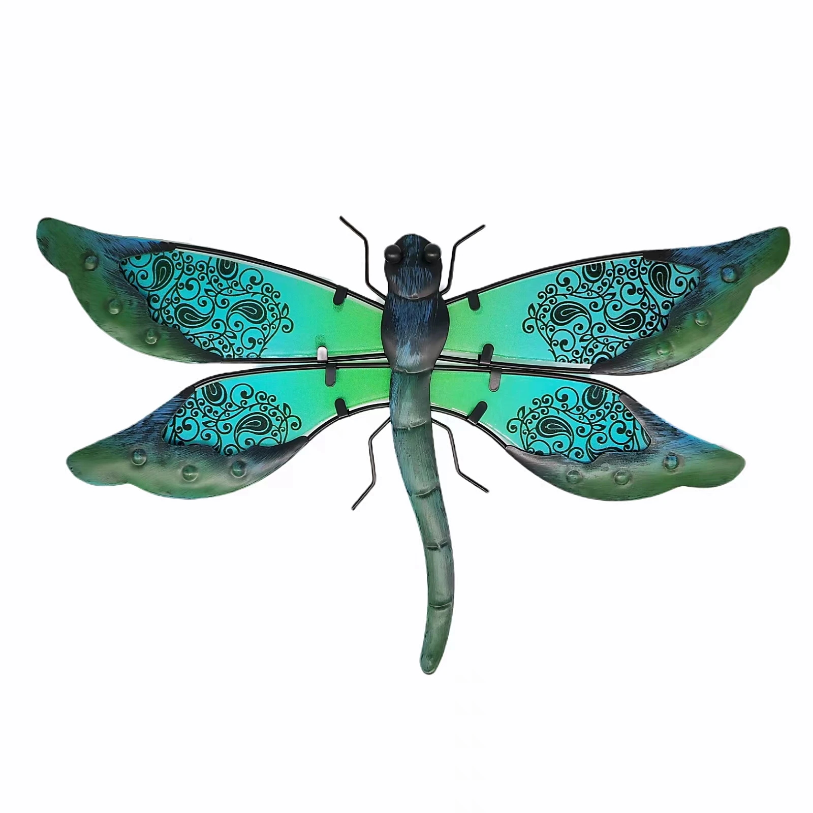 

Metal Dragonfly Wall Artwork Decorative Home Garden Outdoor Statues Sculptures Figurines Miniatures Ornaments Bedroom Backyard
