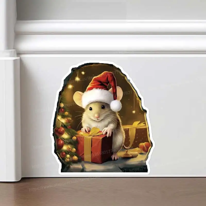 

Водонепроницаемая наклейка на стену "Мышиное отверстие" M1436