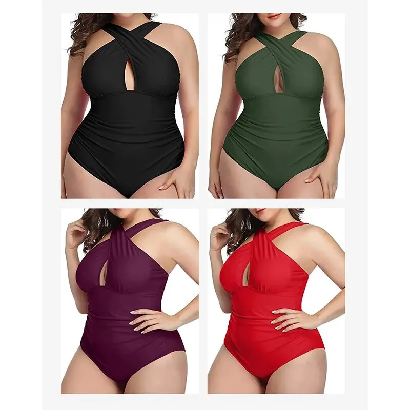 Сексуальный Цельный Купальник Для Женщин С Открытой Спиной И Перекрестной