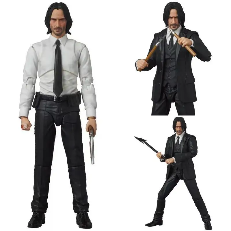Фото Новый 16 см Mafex 212 Chase 4 Reprint Chase John Wick Коллекционная фигурка, орнамент, подарок №1