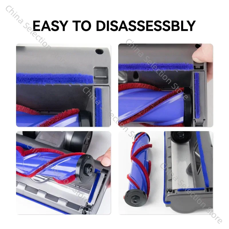 Совместим с аксессуарами для пылесоса Dyson мягкий бархатный ролик всасывающая