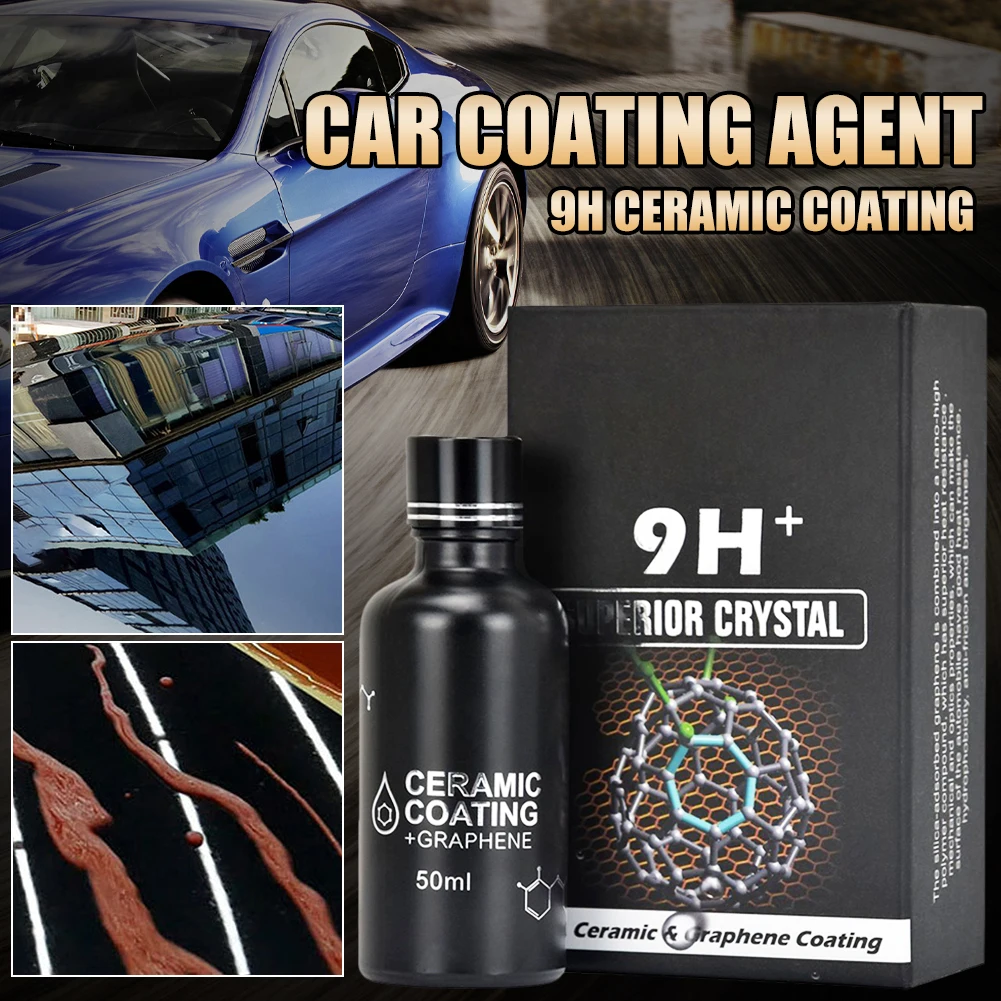 

30ml/50ml 9H Car Ceramic Coating Liquid Super Hydrophobic Glass Coating Car Paint Finish Polishing Agent Paint Care Accessories