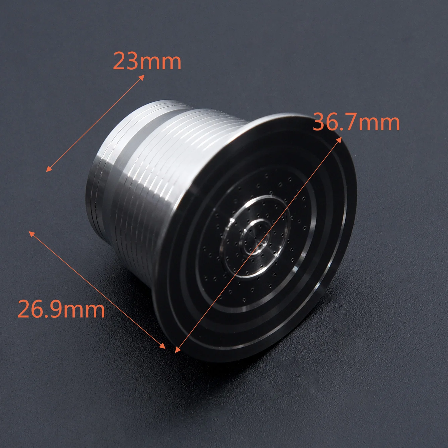 

Durable Non-toxic Machine Tool Stainless steel 36.7*26.9mm Coffee Capsule Silver Metal Refillable Reusable Pod