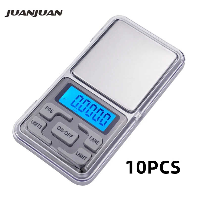 

Высокоточные цифровые кухонные весы 10 шт./компл. 200 г x 0,01 г, Карманные весы, электронные весы для ювелирных изделий в розничной коробке