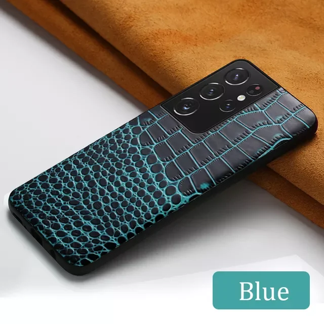 

Leather Cow Cover Case For Samsung Galaxy S21 Ultra S20 FE S8 S9 S10 S21 Plus Note 20 10 A52 A51 A71 A72 M21 M51 M31 A31