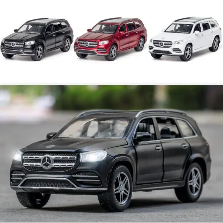

1:32 Mercedes-Benzs GLS580 модель автомобиля из сплава со звуком светильник том