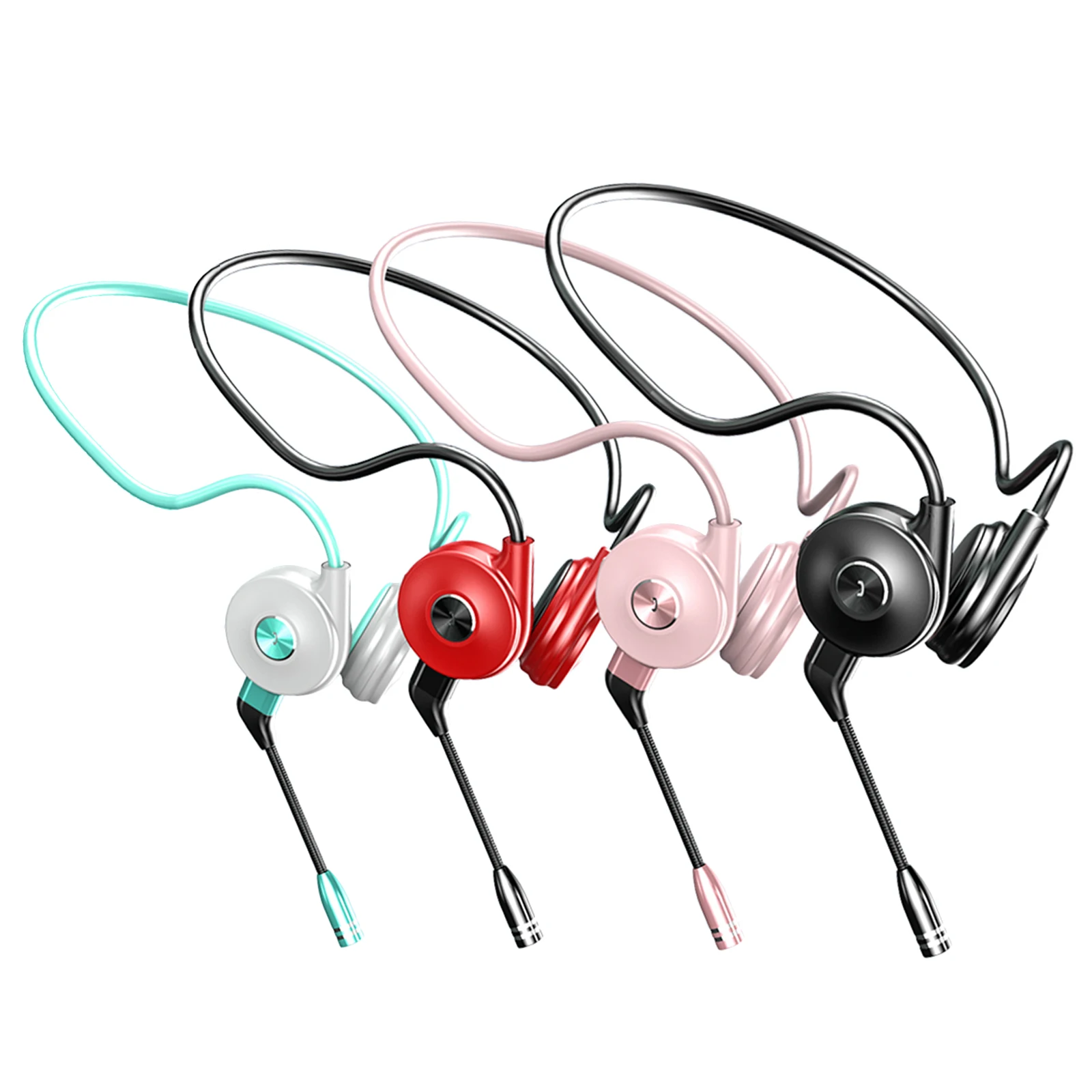 

Беспроводные наушники с костной проводимостью, наушники с микрофоном для бега, влагостойкие наушники, беспроводная гарнитура для офиса и д...