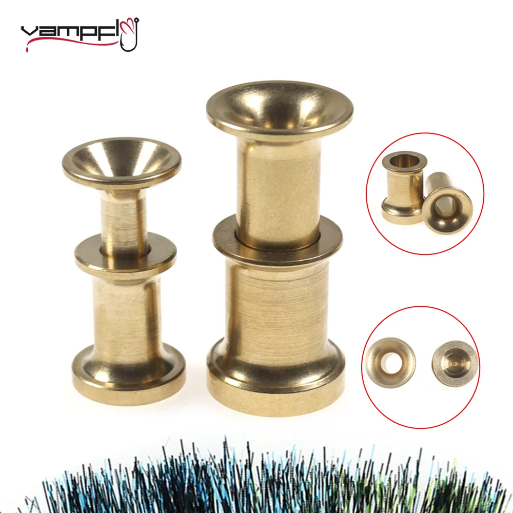 Vampfly Fishing Hair Feathers Brass Stacker Detachable Fly Tying Accessory Fish Tackle Fishing Tools