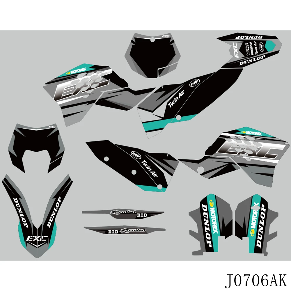 Графические наклейки для KTM EXC EXC-F 125 250 300 450 530 2008 2009 2010 2011 |