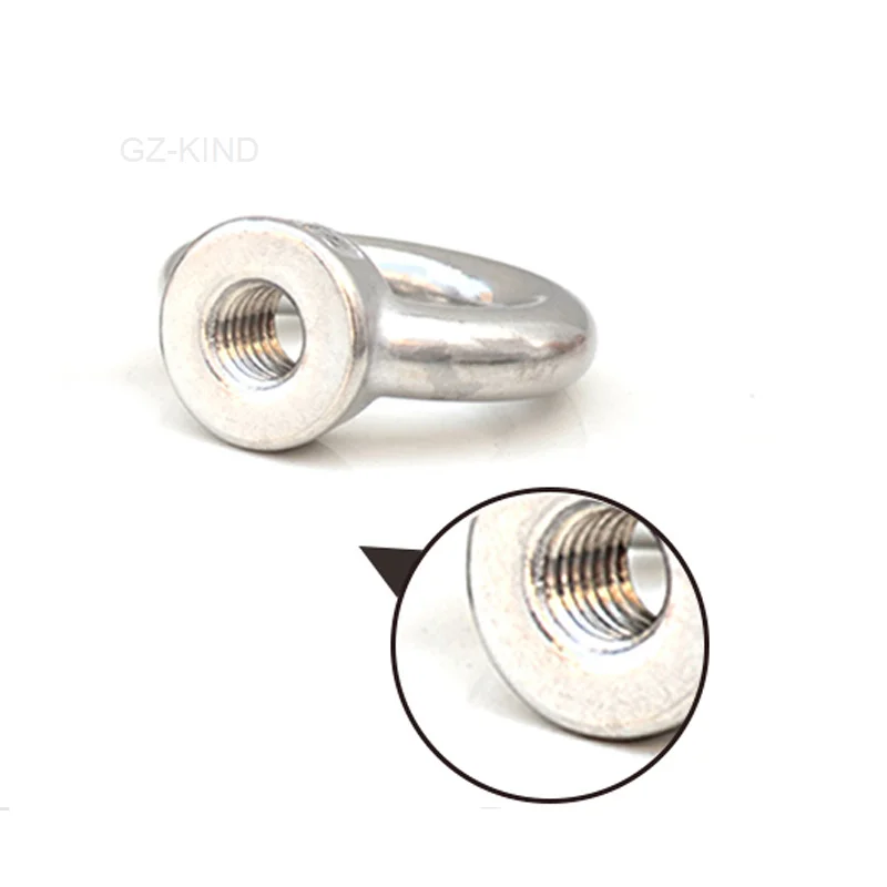 1 шт. подъемная гайка женские гайки 304 нержавеющая сталь морской класс DIN582 M3 M4 M5 M6