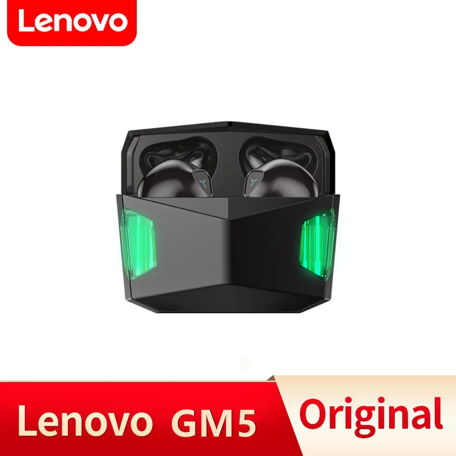 

Original Lenovo GM5 Bluetooth Gaming Headphone Wireless In-ear Noise Canceling Low Latency TWS Headset E-sports Earbuds with Mic