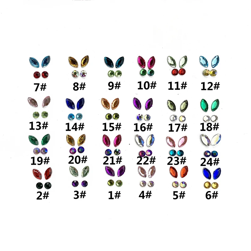 

4Pcs/set Fashionable Dental Teeth Gems Beauty Diamond Decoration Horse EyeTooth Beauty Removable Tooth Ornaments Jewelry