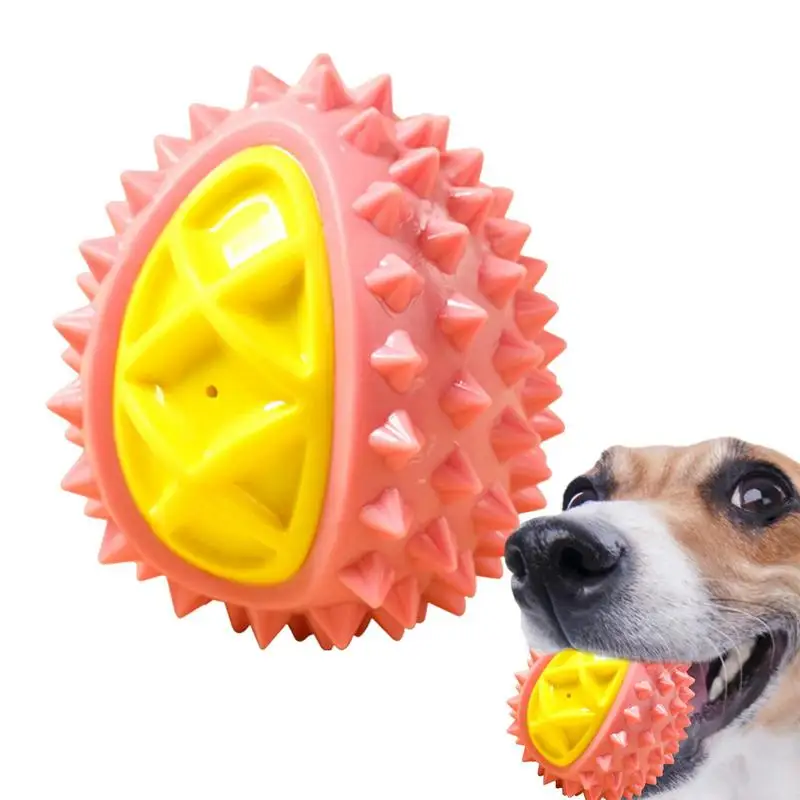 

Durian Dog Toy Puppy Teething Toys With Squeakers Rubber Dog Toy For Large Breed Dog Interactive Play Toys For Exercise Chewing